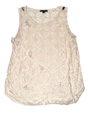 Alberto Makali Sleeveless Laser Cut / Burnout Top Med